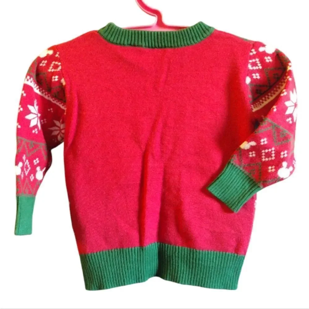 Disney VTG Mickey‎ Mouse Knit Sweater with Printed Fleece Pants Size 12M